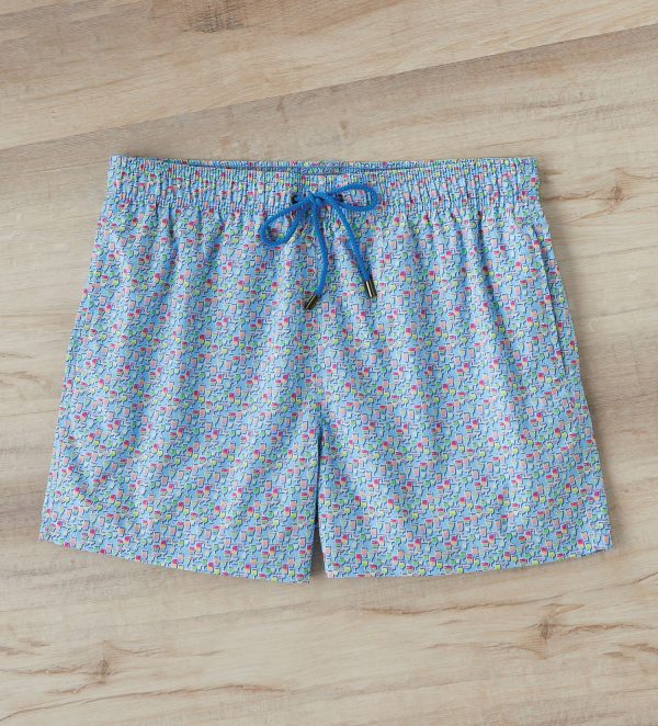 Bugatchi Drink Print Swim Trunk